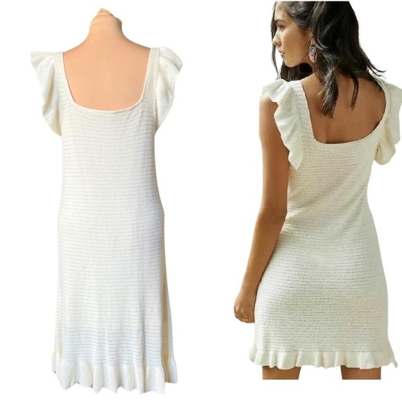 House of Harlow [Medium] Ivory Crocheted Mini Dress - EUC - Picture 2 of 9